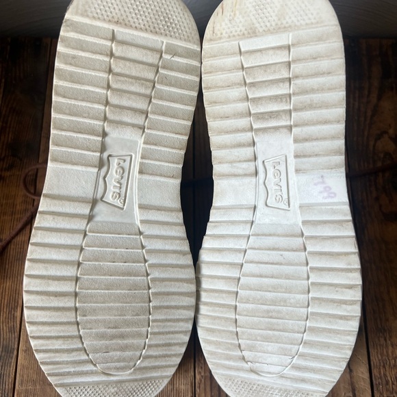 Levi's 501 Boys Youth Ankle Work Boots SZ 6 Brown British Tan Lightweight - Picture 9 of 10